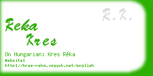reka kres business card
